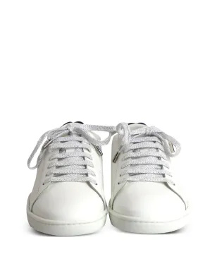 Saint Laurent Pre-Owned leather sneakers - White - サムネイル5