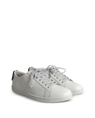 Saint Laurent Pre-Owned leather sneakers - White - サムネイル2
