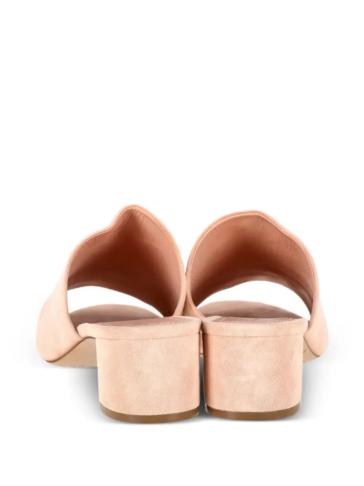 Mansur Gavriel ブロックヒール スエード ミュール - 画像3