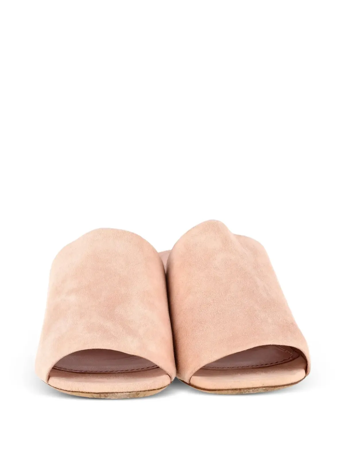 Mansur Gavriel ブロックヒール スエード ミュール - 画像4