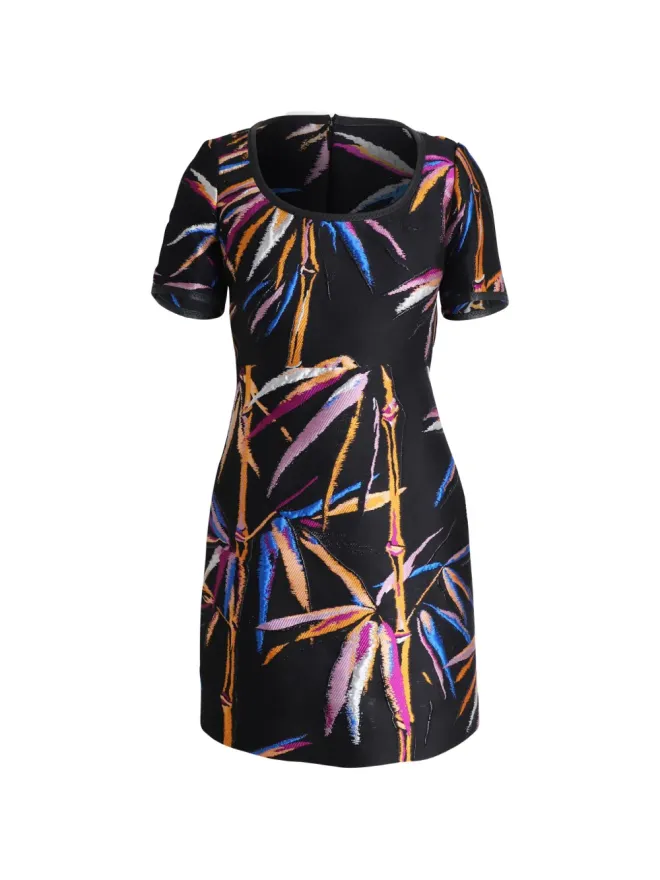 PUCCI Pre-Owned PUCCI Pre-Owned 竹柄プリントのドレス（ブラック）の商品画像