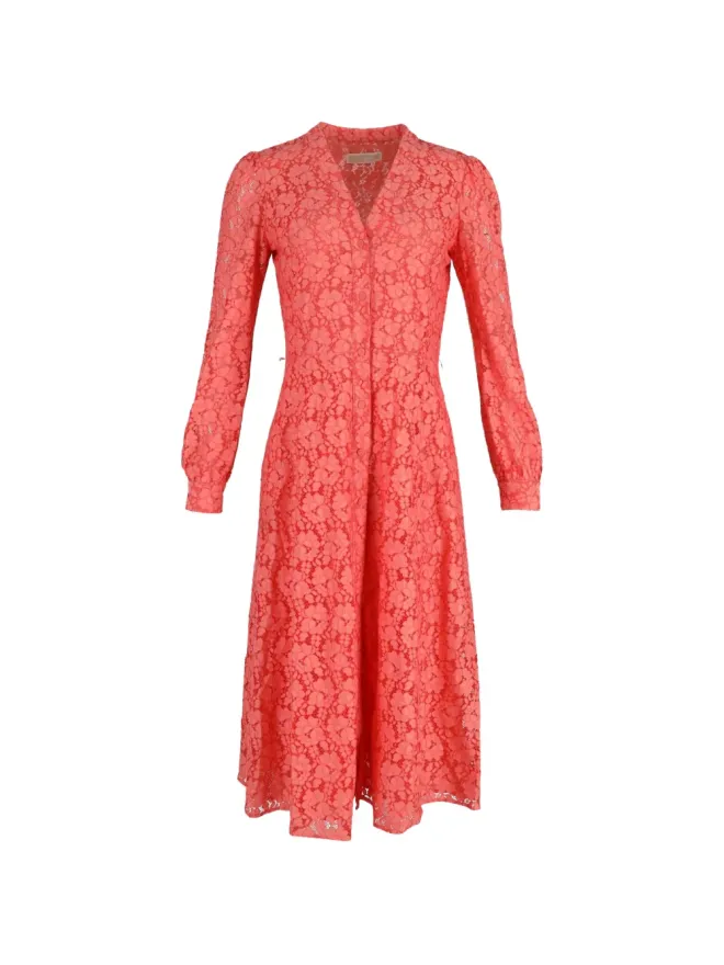 Michael Kors Vintage Michael Kors Vintage 長袖レースミディドレスの商品画像