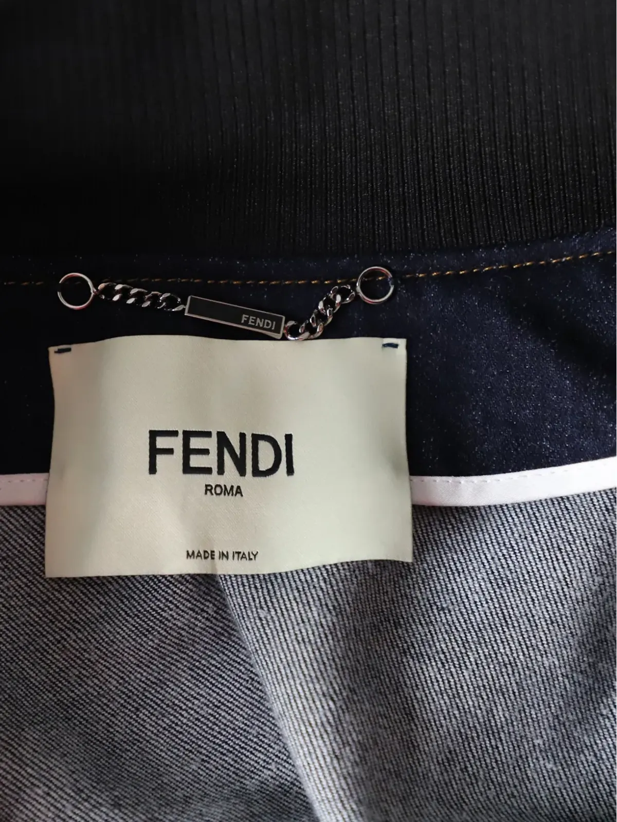 Fendi Pre-Owned denim bomber jacket - Blue - 画像4