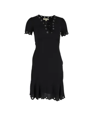 Michael Kors Vintage アイレットディテール レースアップドレス - サムネイル1