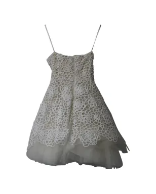 Oscar de la Renta Pre-Owned lace-detail balloon bridal dress - White - サムネイル2