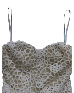 Oscar de la Renta Pre-Owned lace-detail balloon bridal dress - White - サムネイル3