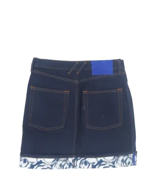 Burberry Pre-Owned プリントヘムデニムスカート - サムネイル2