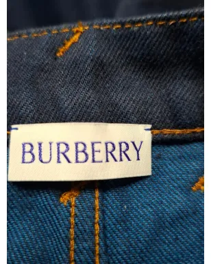 Burberry Pre-Owned プリントヘムデニムスカート - サムネイル3