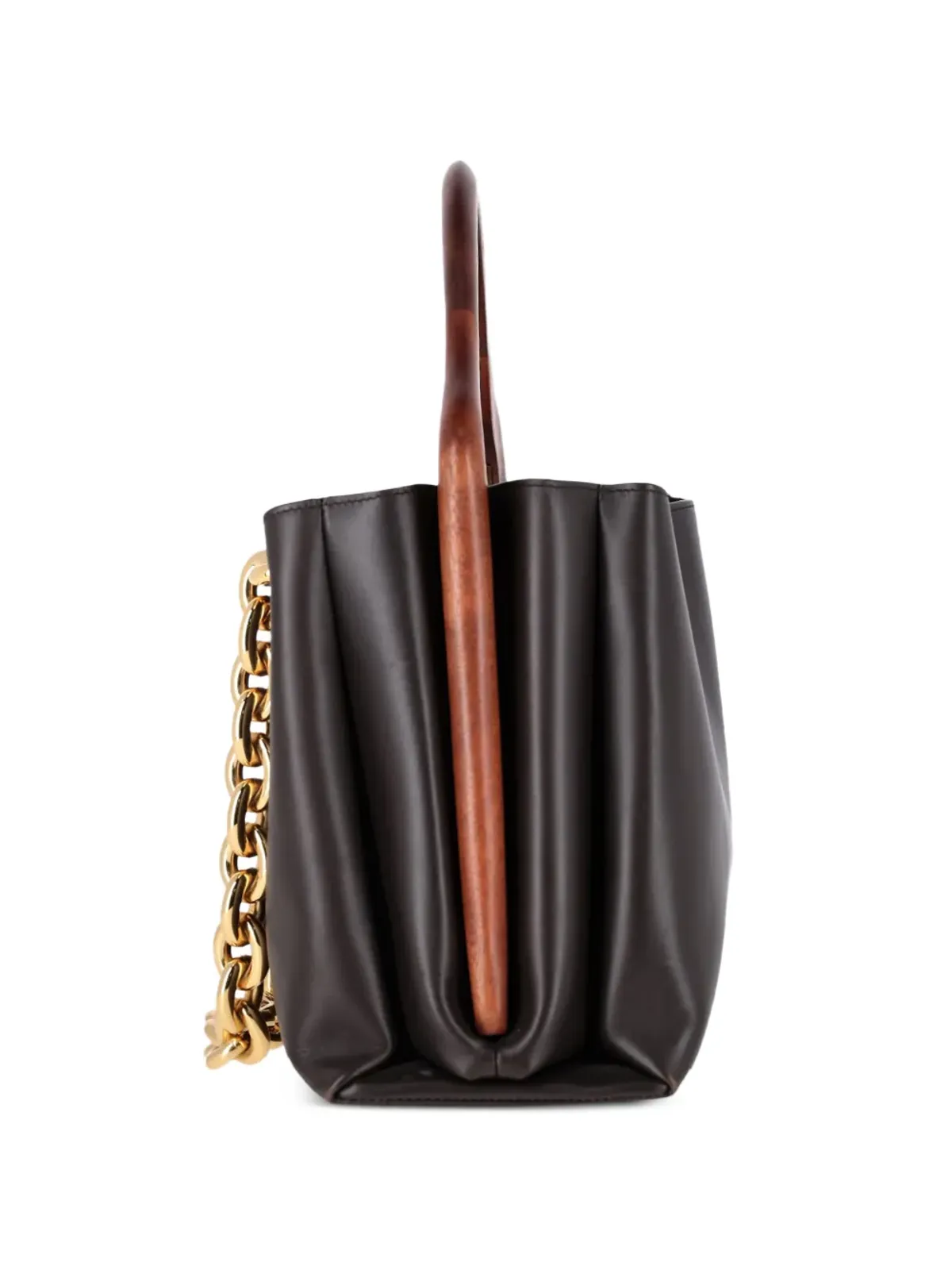 Bottega Veneta ビンテージ Mount Bermuda 本革トートバッグ - 画像3