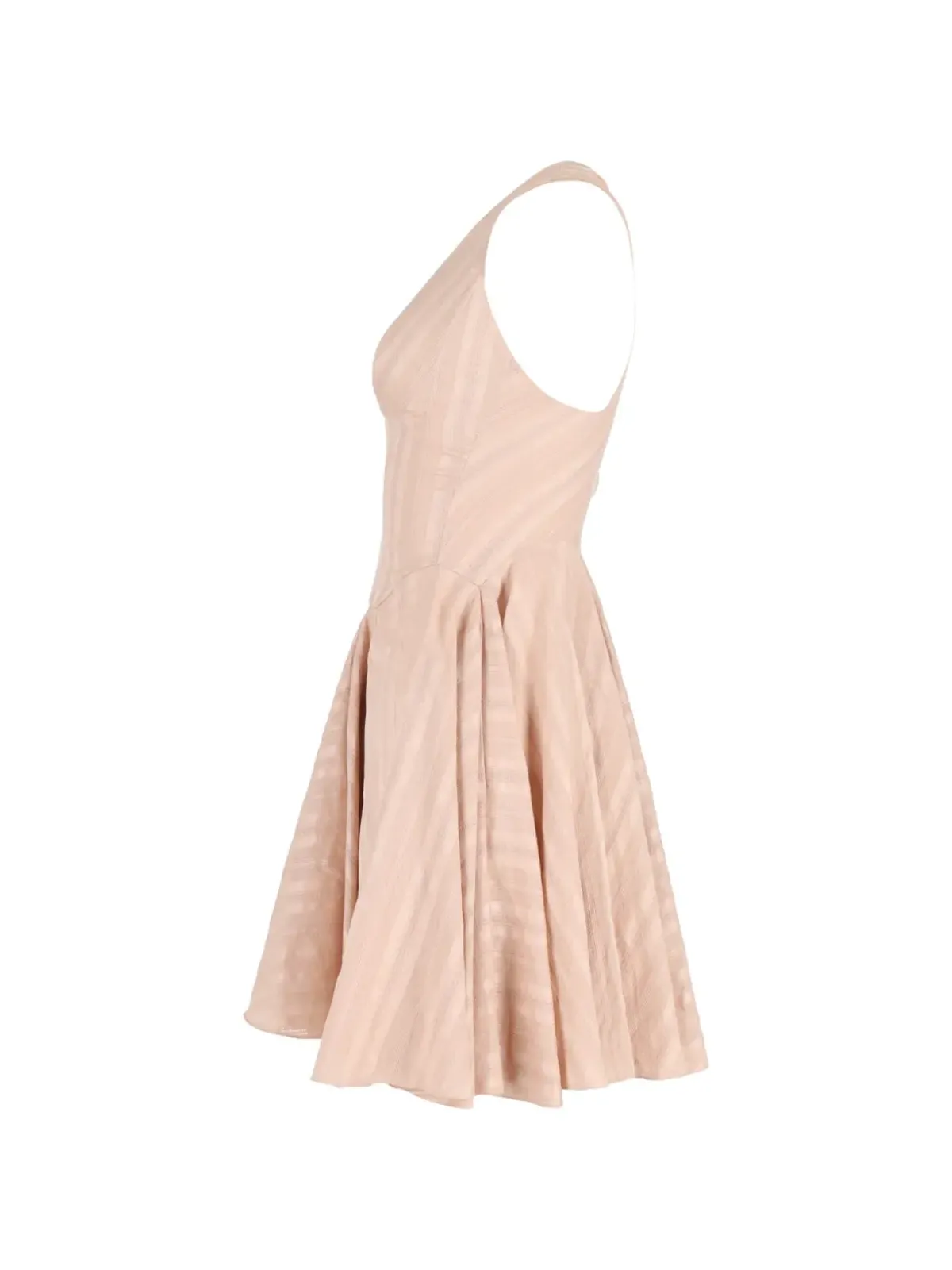 Alaïa Pre-Owned ストライプフレアミニドレス - 画像3