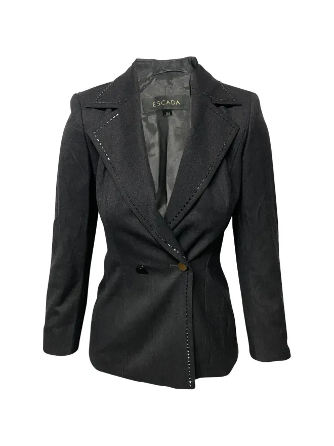 Escada Pre-Owned Escada Pre-Owned ウールスーツ グレーの商品画像