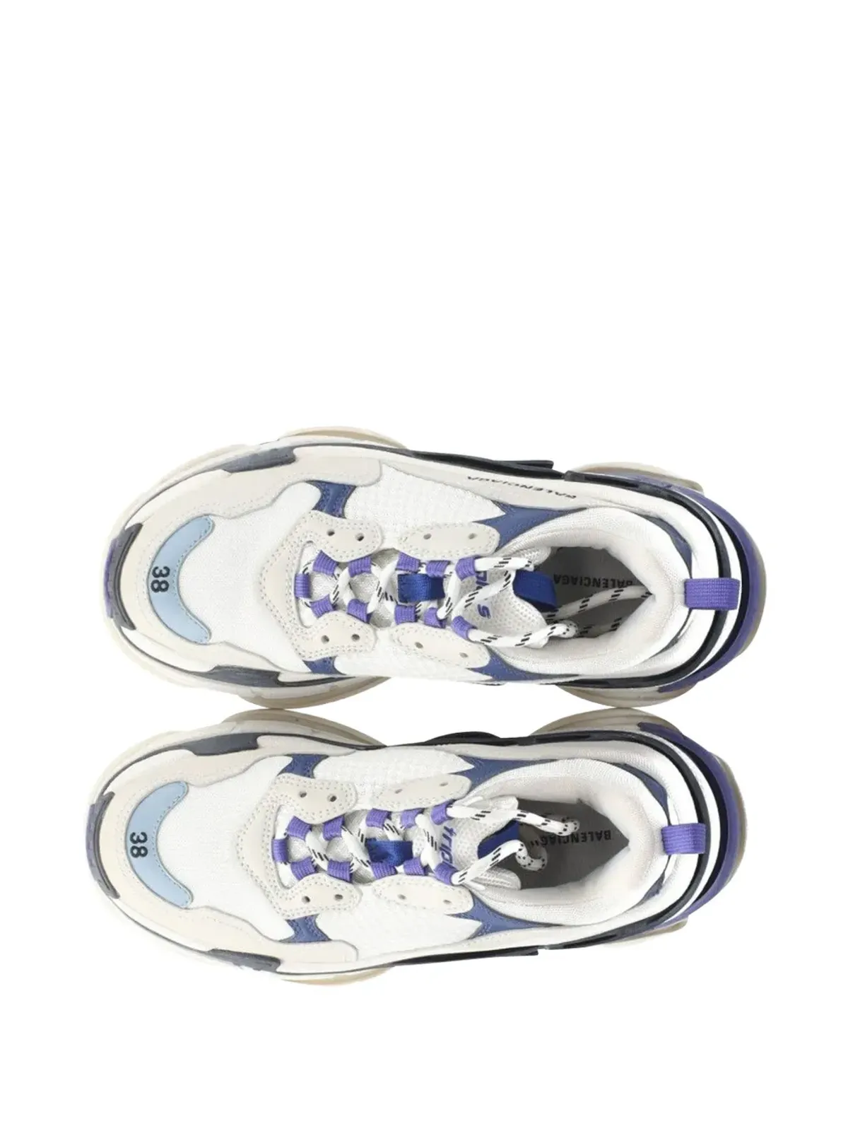 Balenciaga Pre-Owned トリプルS ロゴディテール スニーカー - 画像3