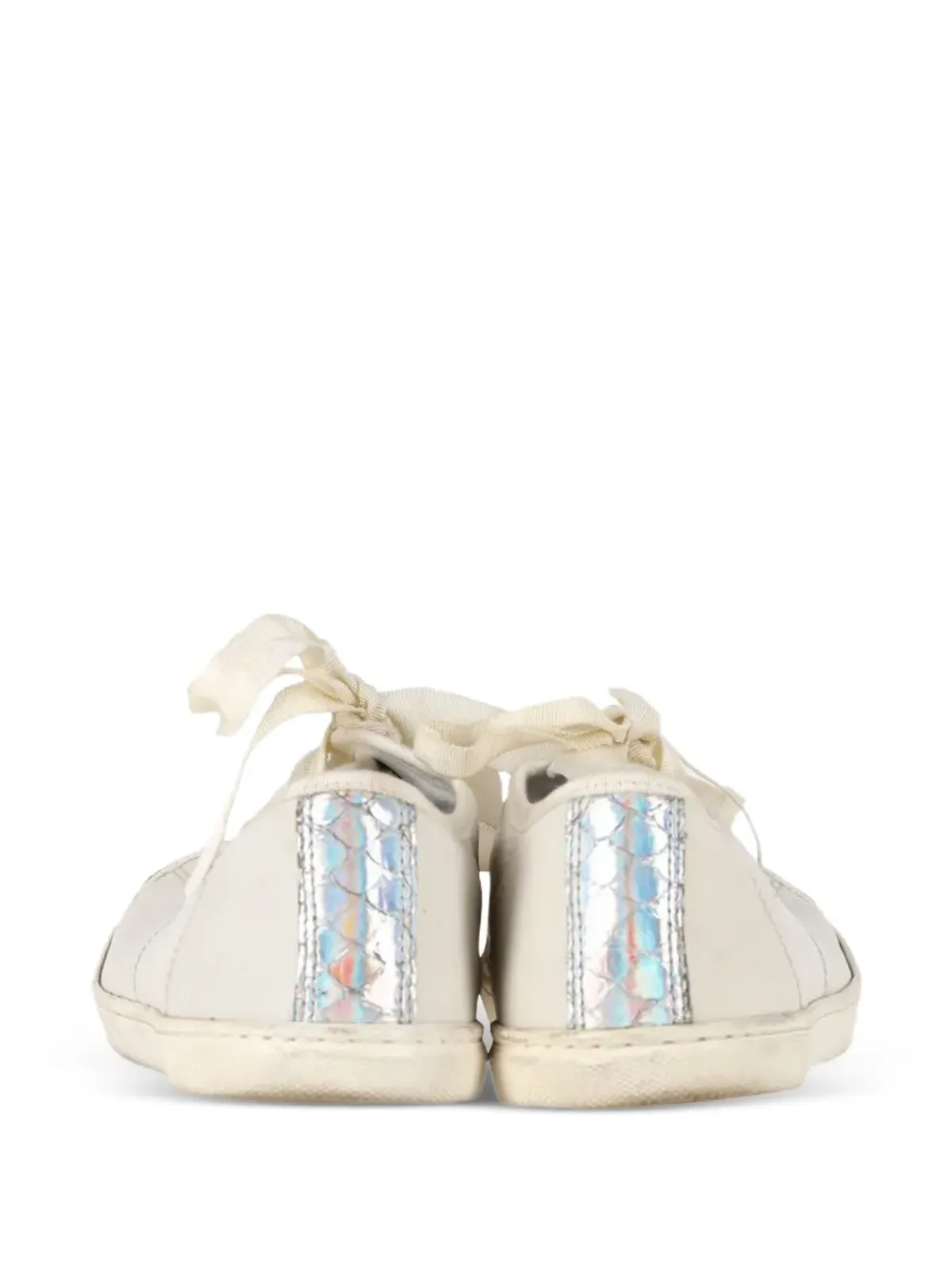 Lanvin Pre-Owned 蛇皮風スニーカー - 画像3