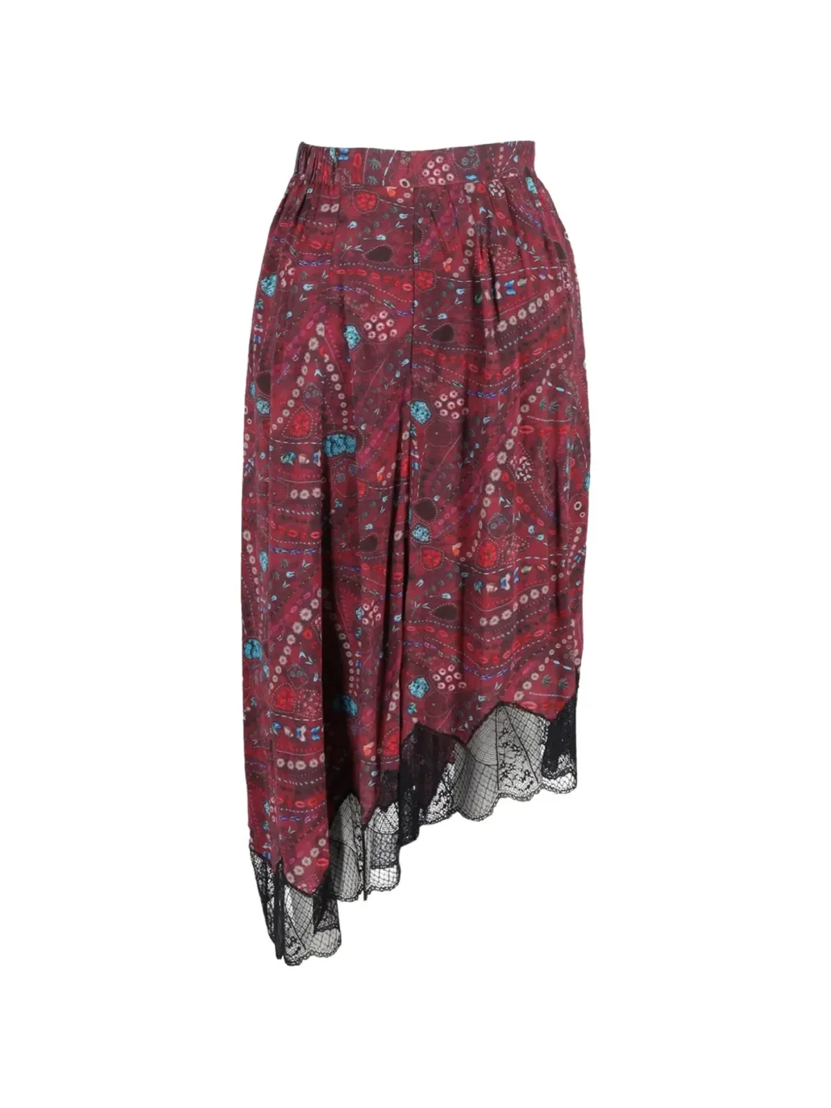 Zadig&Voltaire プリント エラスティックウエスト バンド スカート - レッド - 画像2