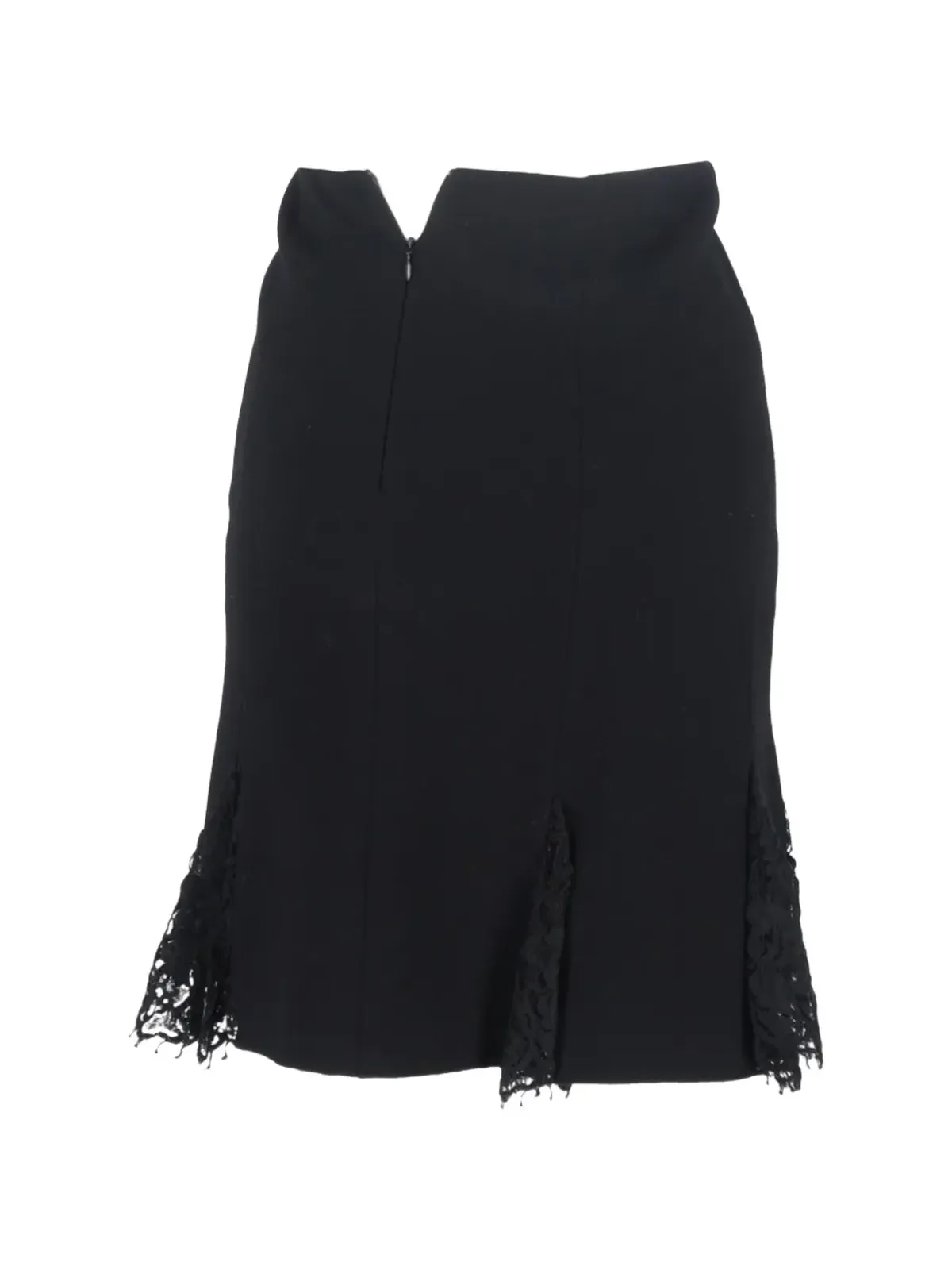 Oscar de la Renta Pre-Owned レースパネル ミディスカート - 画像2