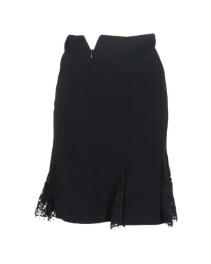 Oscar de la Renta Pre-Owned レースパネル ミディスカート - サムネイル2