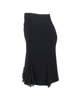 Oscar de la Renta Pre-Owned レースパネル ミディスカート - サムネイル3