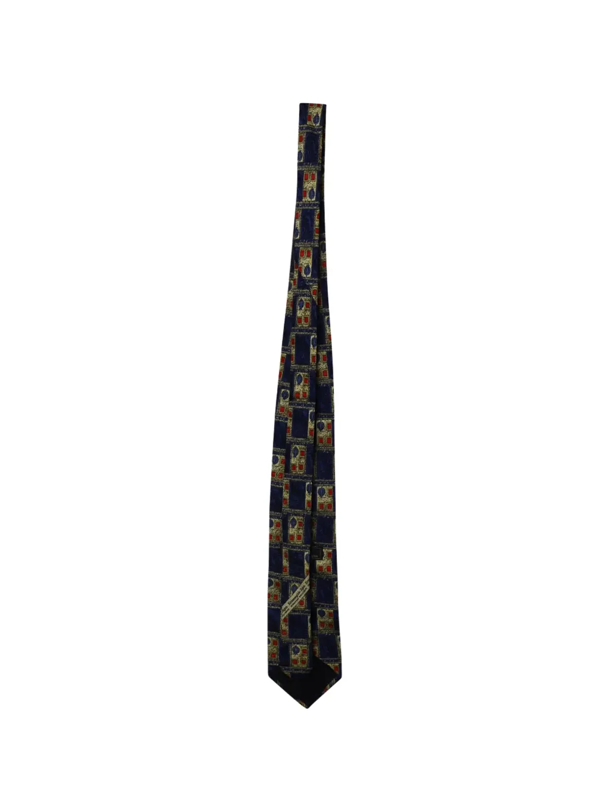 Ermenegildo Zegna Vintage ジオメトリック柄タイ - 画像3