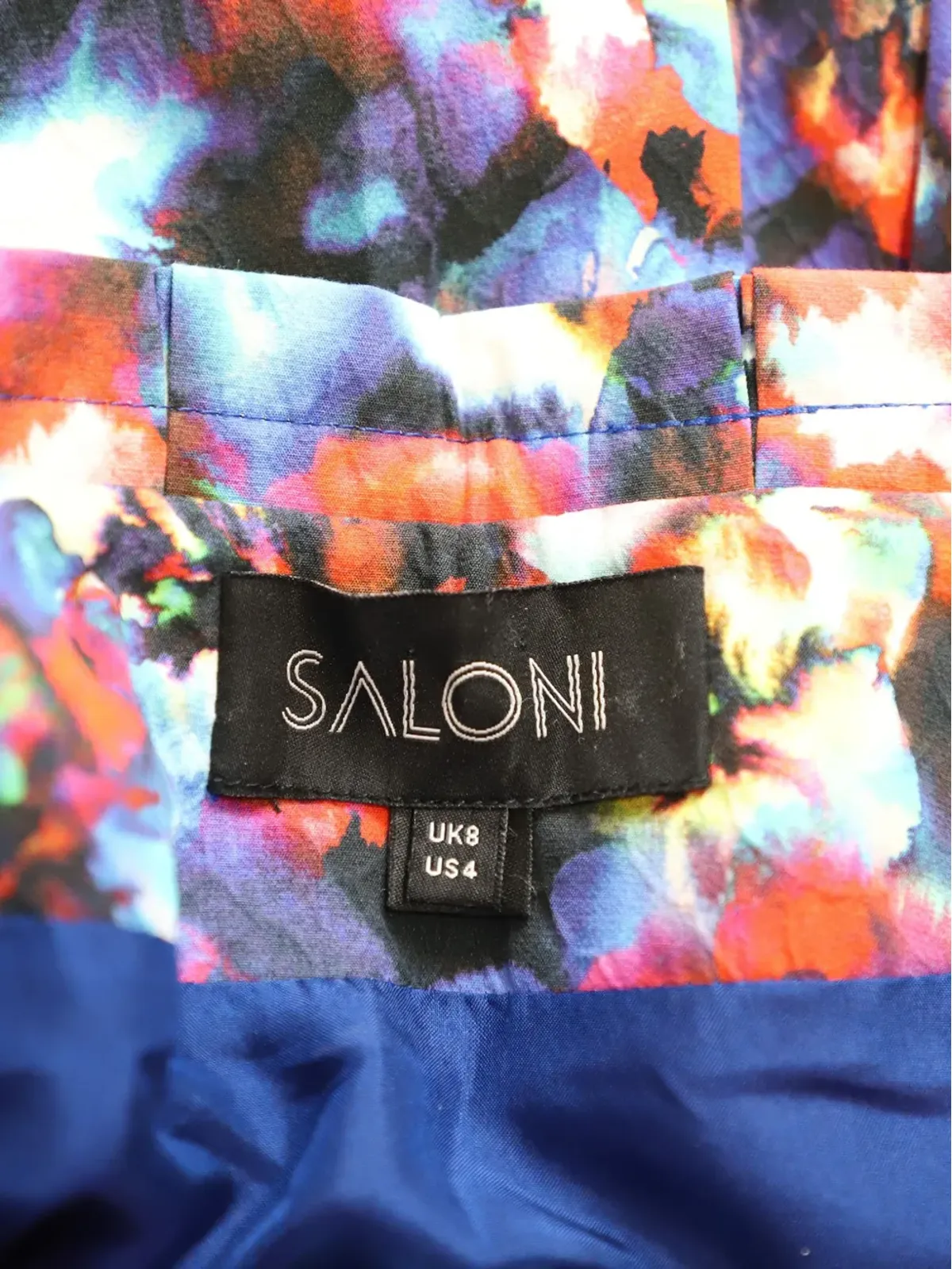 Saloni 抽象柄ミディスカート - 画像4
