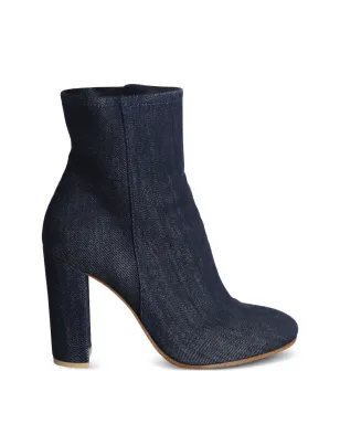 Gianvito Rossi ブロックヒールデニムアンクルブーツ - サムネイル1