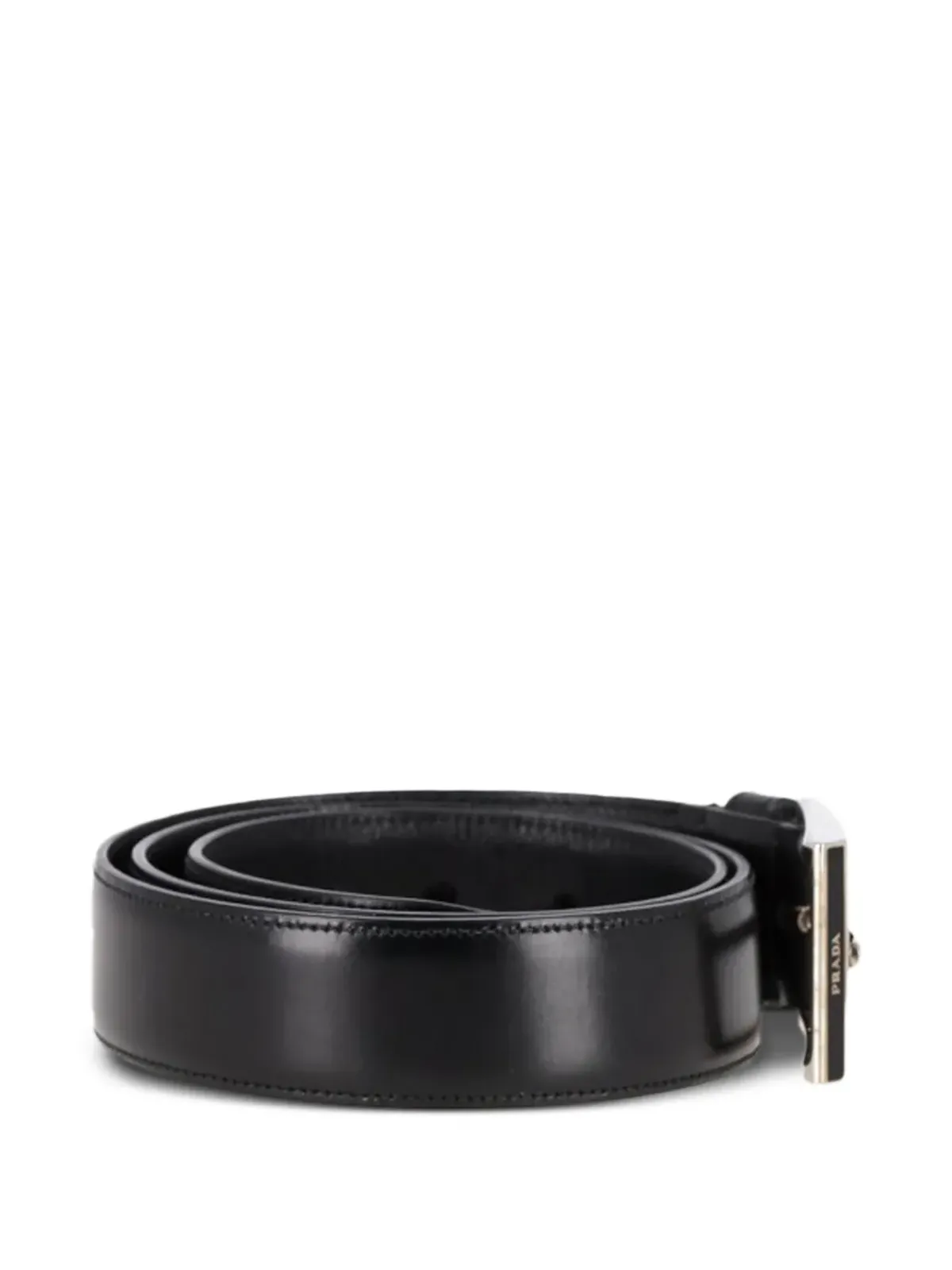 Prada Pre-Owned ロゴ刻印レザーベルト - 画像3
