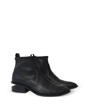 Pre-Owned Alexander Wang Kori cutout-detail leather boots - Black - サムネイル2