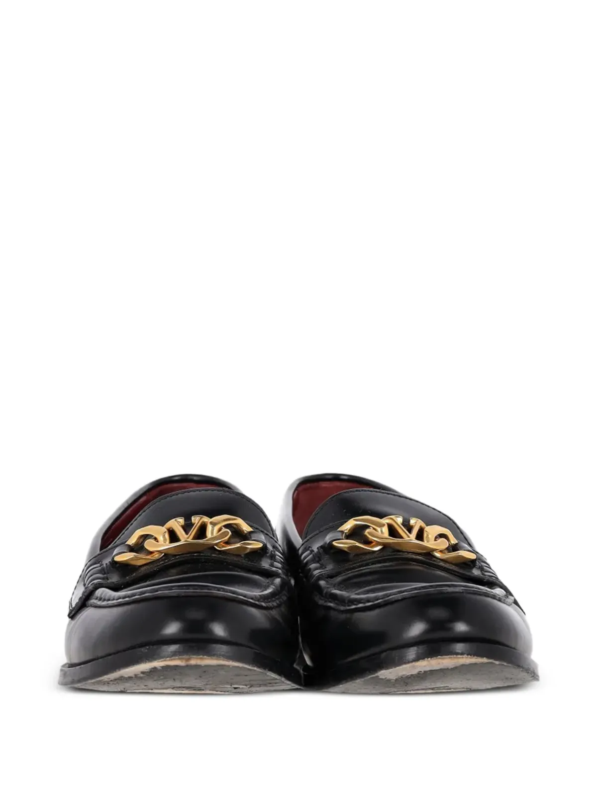 Red Valentino Vintage Vchain カーフレザー ローファー - ブラック - 画像5