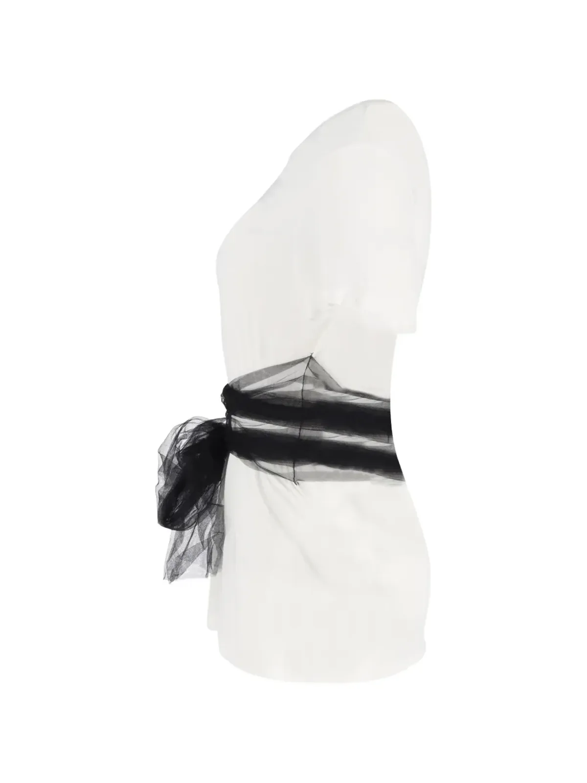 Red Valentino Vintage ラップディテールのコットンTシャツ - 画像3