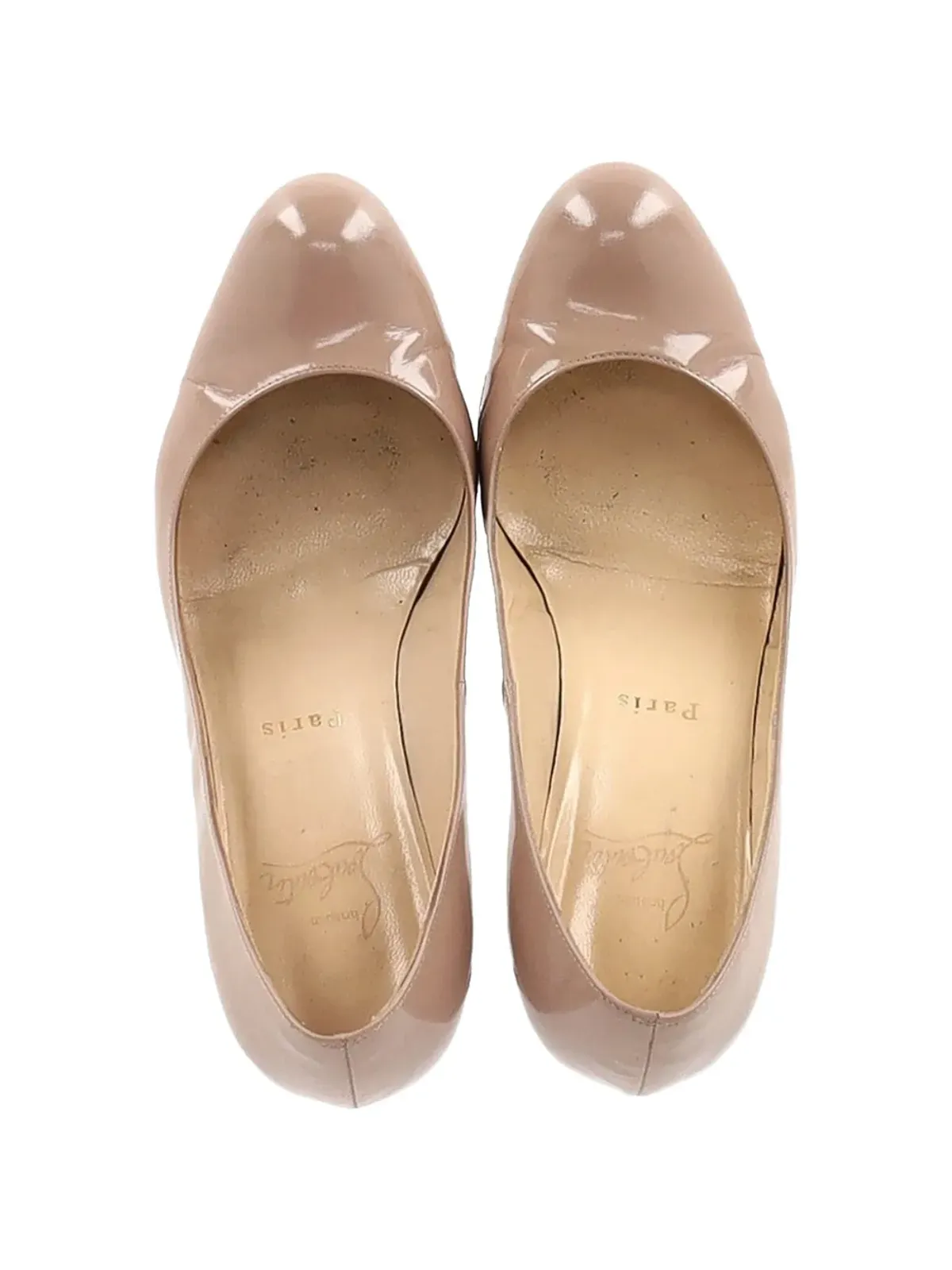Christian Louboutin Pre-Owned ドーリーパテントレザーパンプス - Neutrals - 画像5