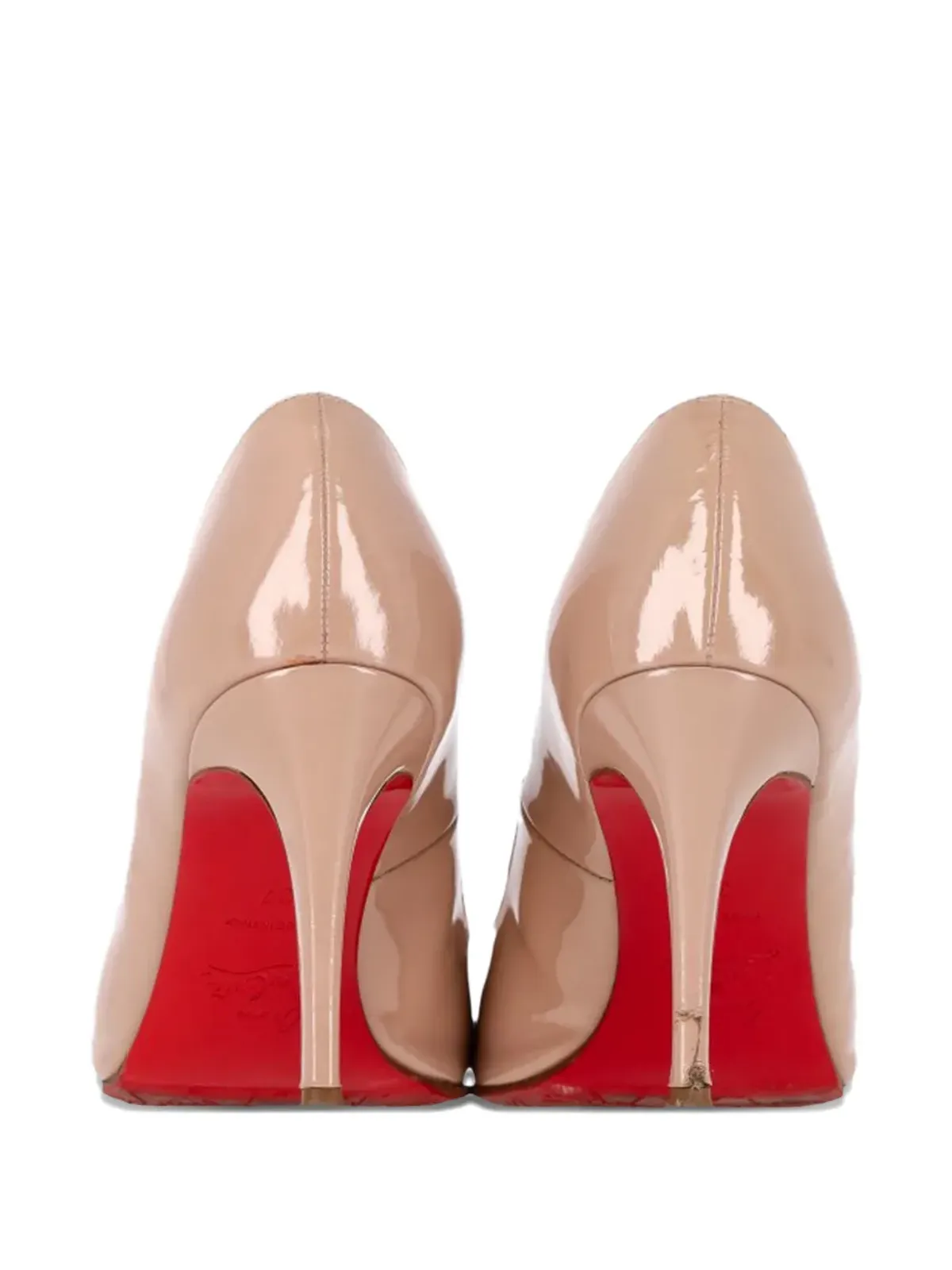 Christian Louboutin Pre-Owned ドーリーパテントレザーパンプス - Neutrals - 画像3