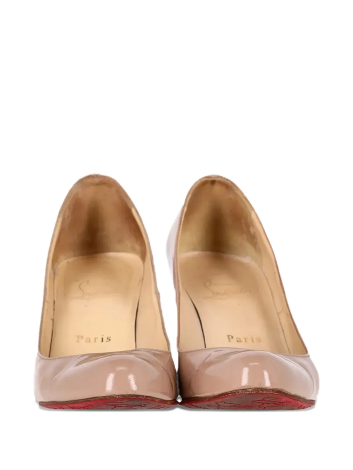 Christian Louboutin Pre-Owned ドーリーパテントレザーパンプス - Neutrals - 画像4