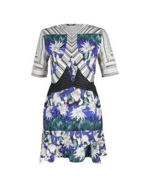 Peter Pilotto シルクプリントパネルドレス - サムネイル1