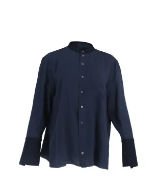Roland Mouret collarless long-sleeve shirt - サムネイル1