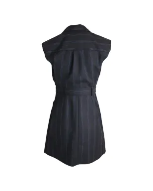 SANDRO Vaiana striped tailored mini dress - Black - サムネイル2