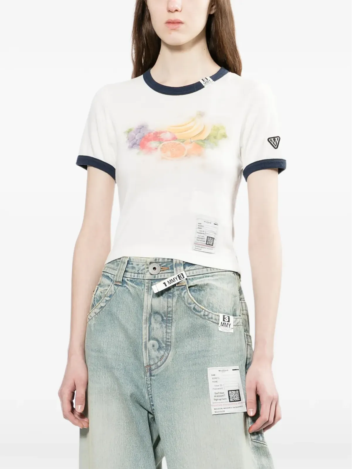 Maison MIHARA YASUHIRO 果物プリントTシャツ - 画像3