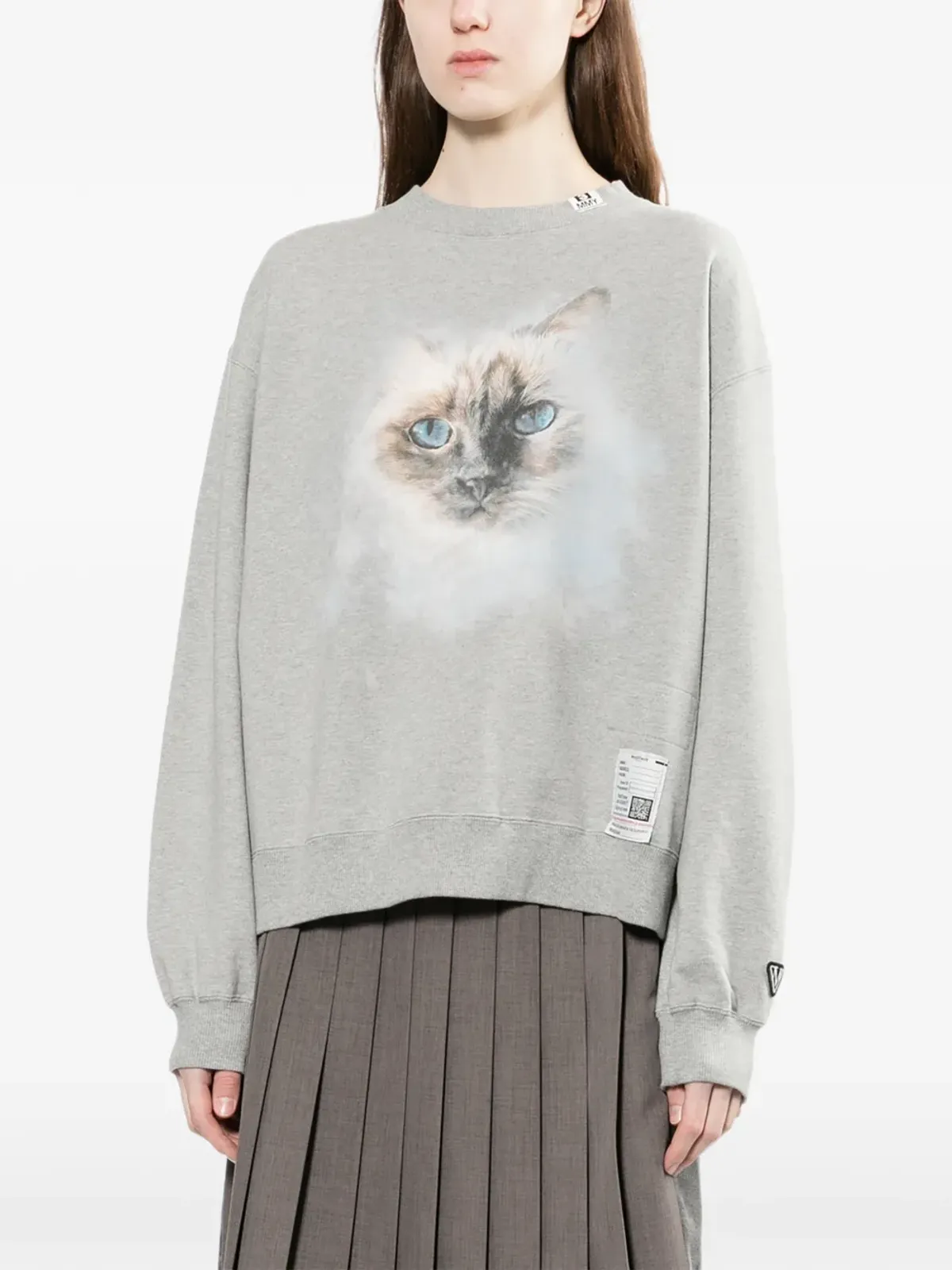 Maison MIHARA YASUHIRO 猫プリントスウェットシャツ - 画像3
