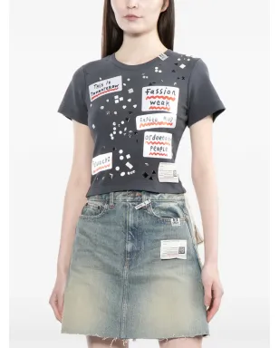 Maison MIHARA YASUHIRO スローガンプリント Tシャツ - サムネイル3