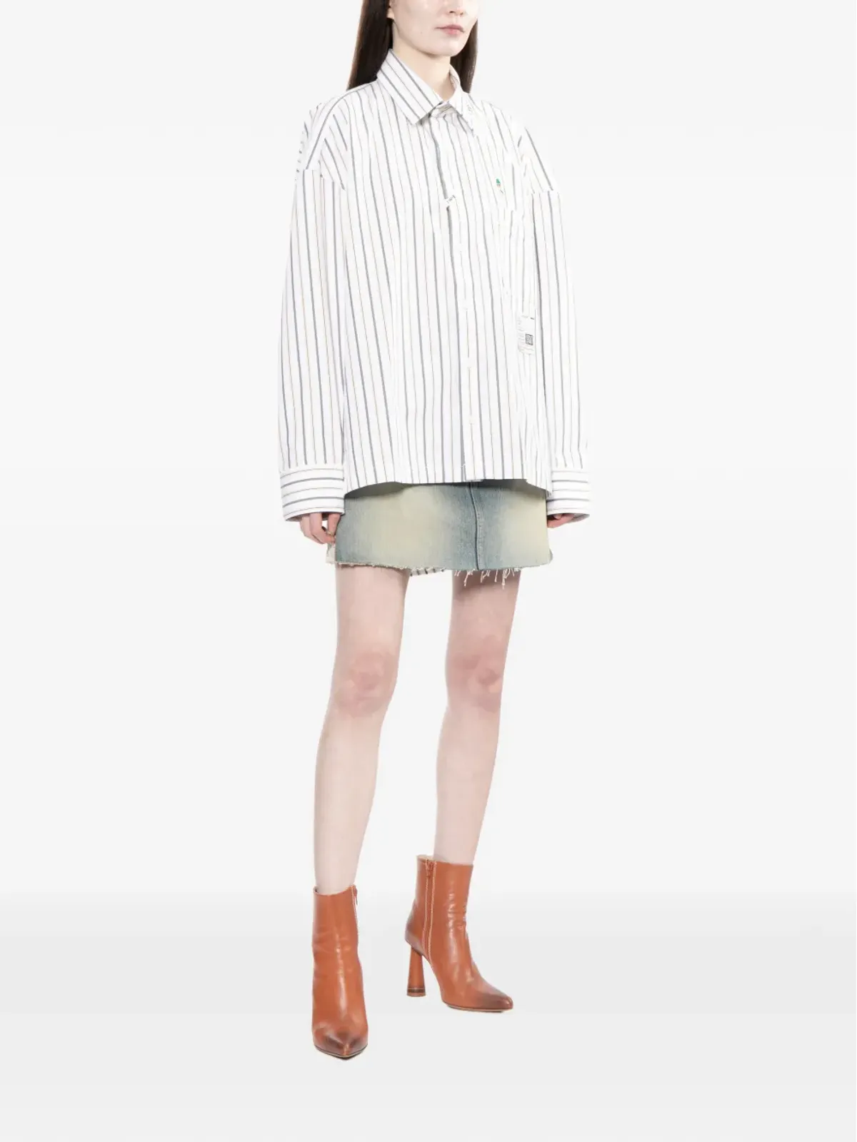 Maison MIHARA YASUHIRO ストライプシャツ - 画像2