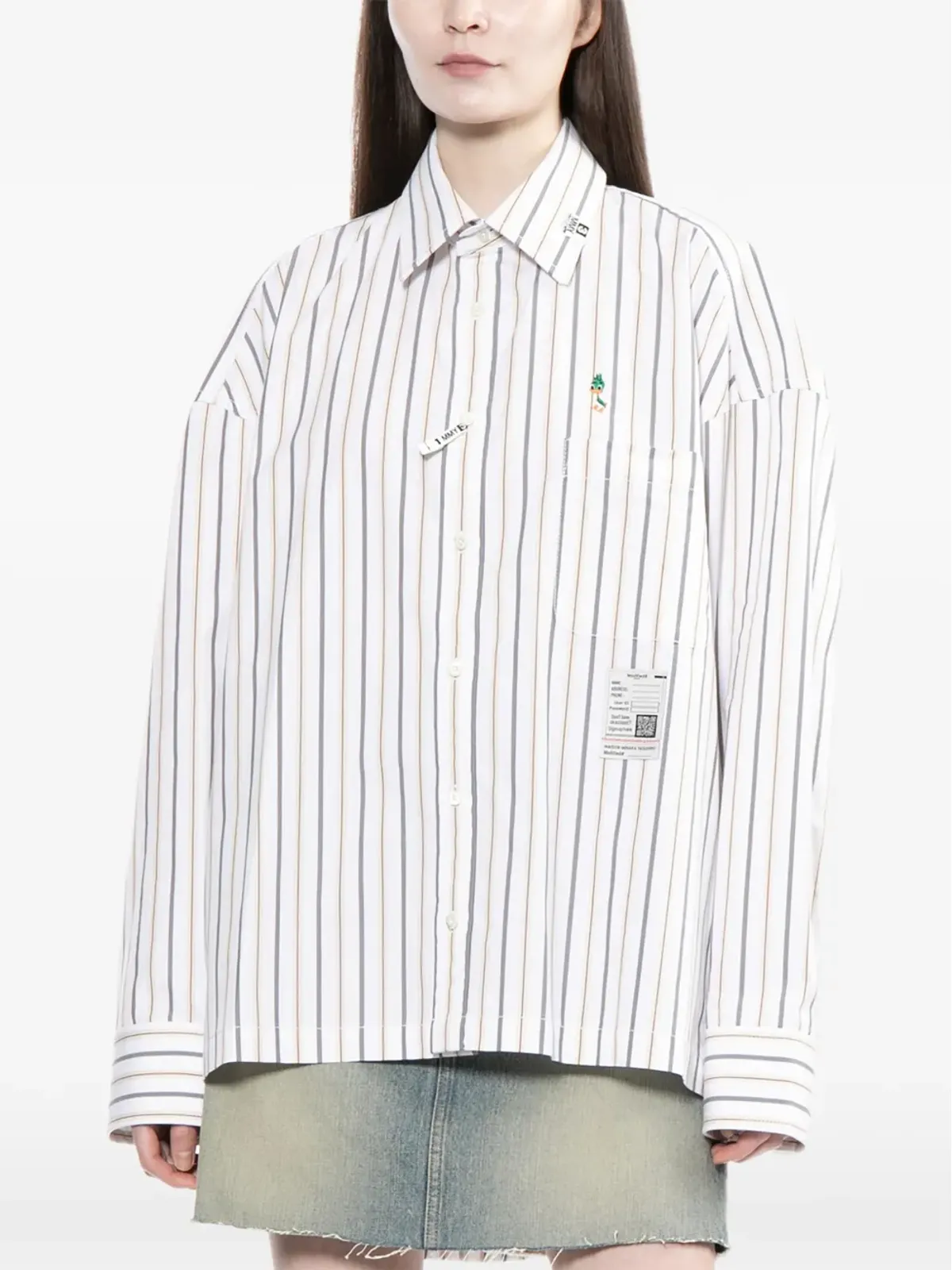 Maison MIHARA YASUHIRO ストライプシャツ - 画像3