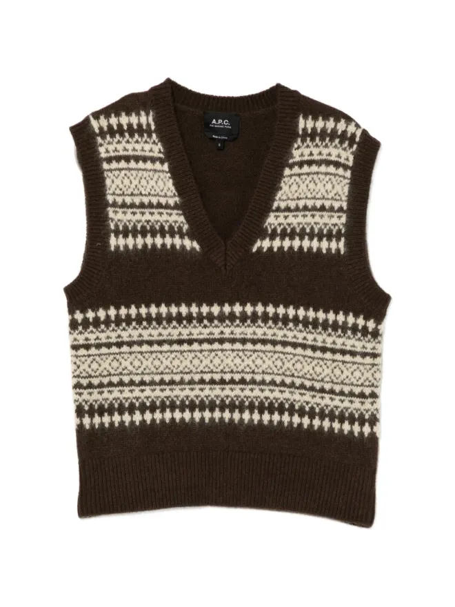 A.P.C. A.P.C. ジャカードベストの商品画像
