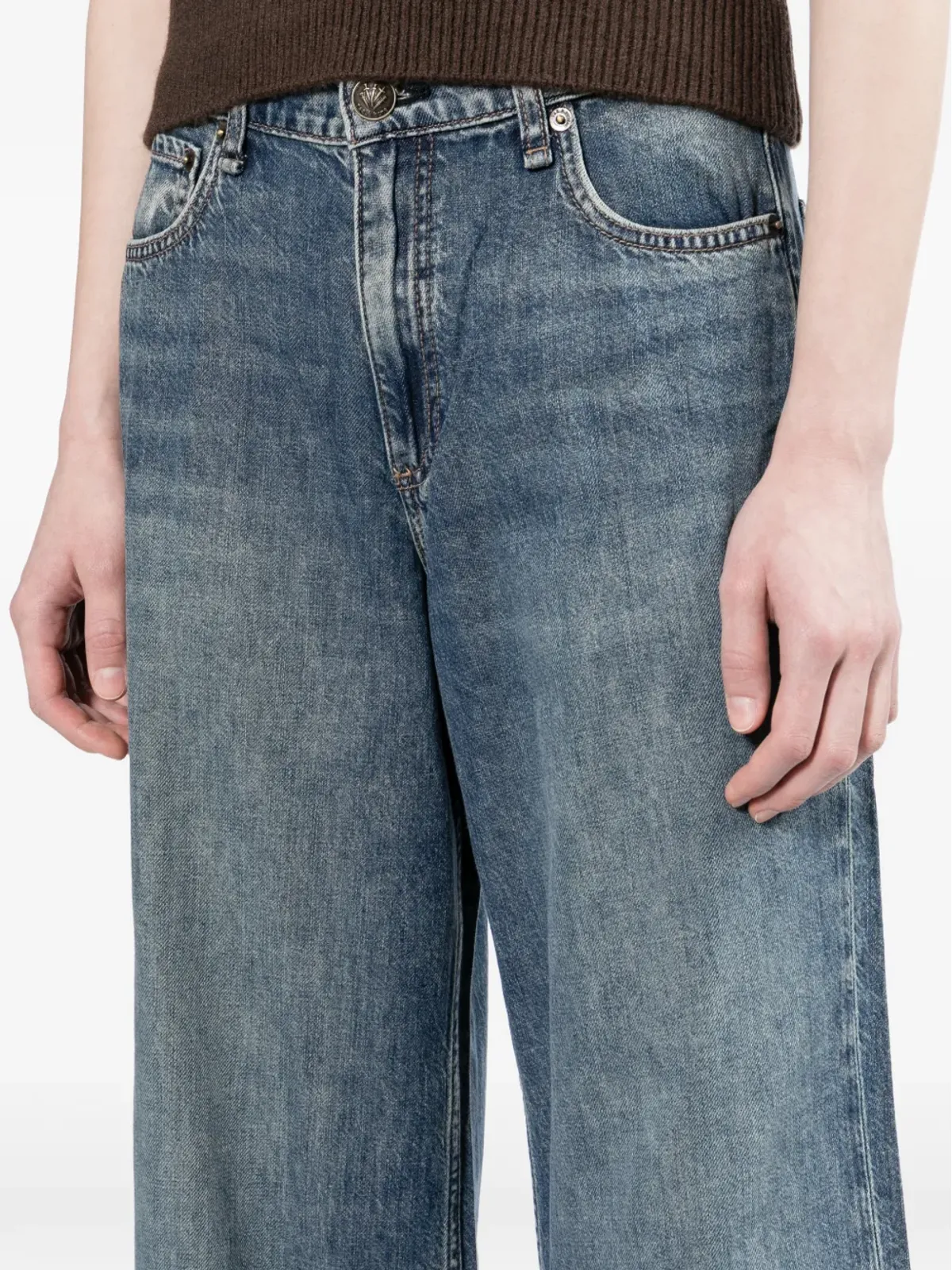 rag & bone Andi ワイドレッグジーンズ - 画像5