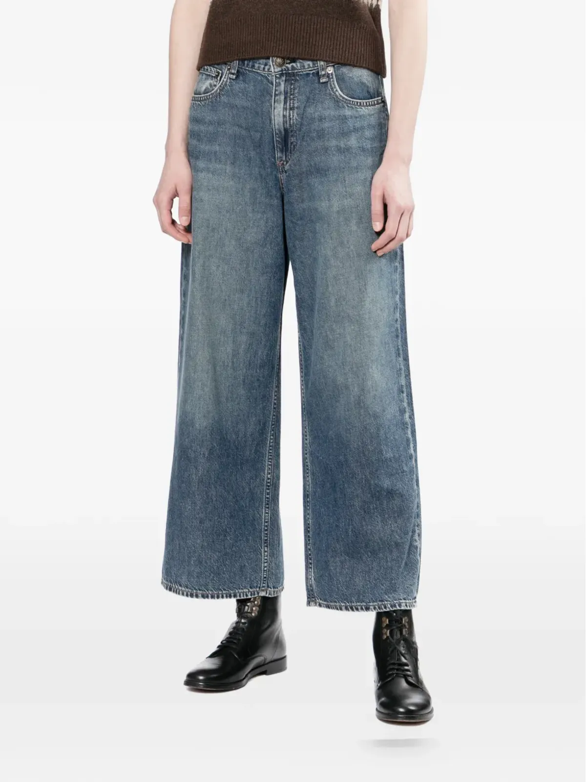 rag & bone Andi ワイドレッグジーンズ - 画像3