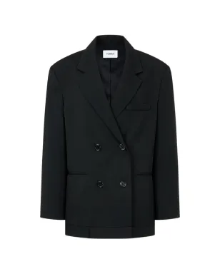 TOMBOY ストライプ ダブルブレステッド ブレザー - グレー - サムネイル1