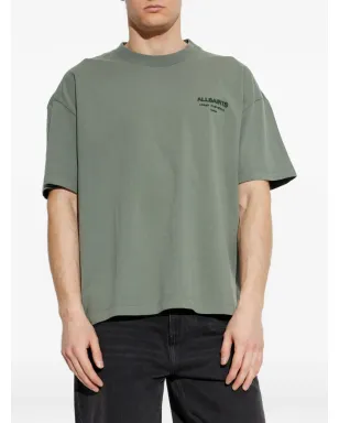 AllSaints Xander フロックド-ロゴ Tシャツ - サムネイル3