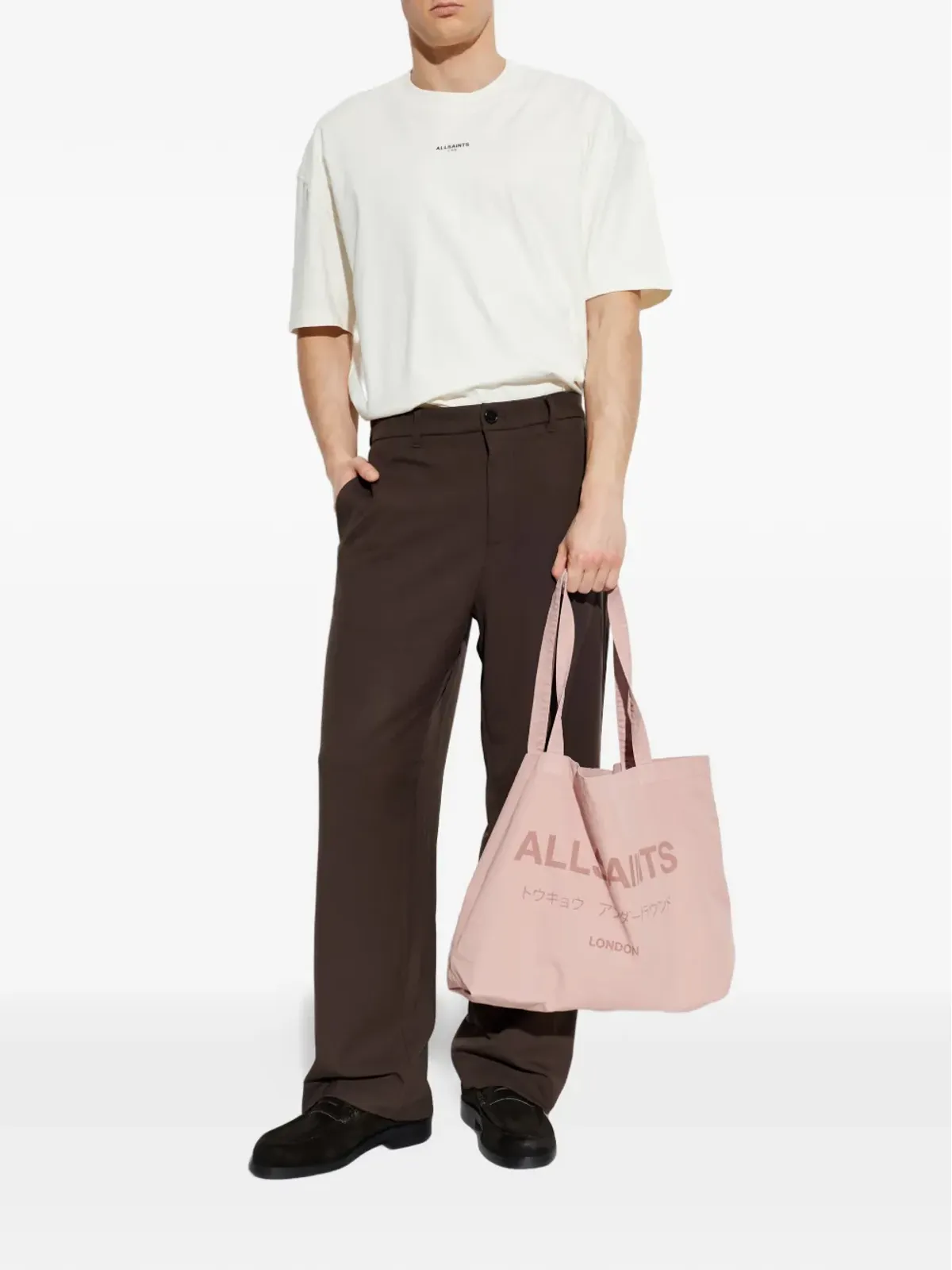 AllSaints ミクロ プリントロゴ Tシャツ - 画像2
