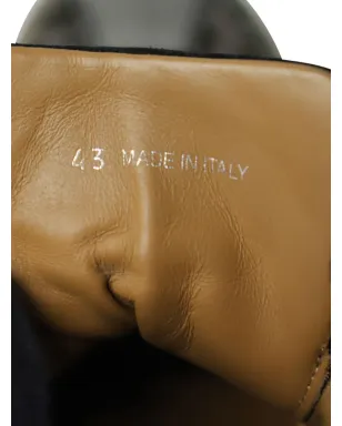 Jimmy Choo Pre-Owned ベルグレヴィア レオパード柄 レースアップスニーカー - ブラック - サムネイル5