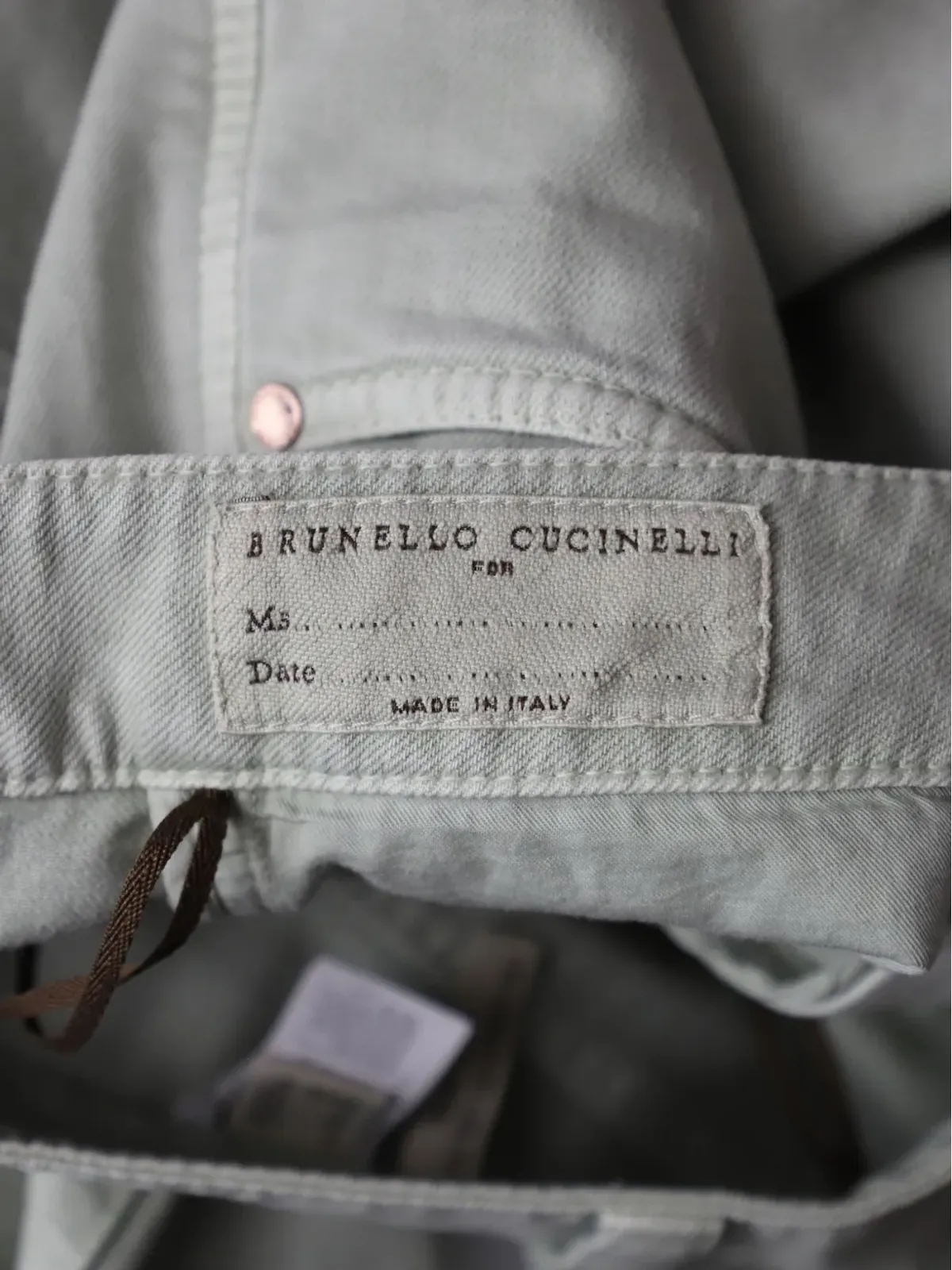 Brunello Cucinelli Vintage ボタンフライジーンズ - 画像3