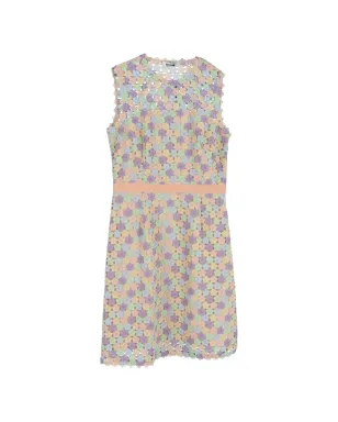 Moschino Pre-Owned 花柄マクラメ シースミニドレス - サムネイル1
