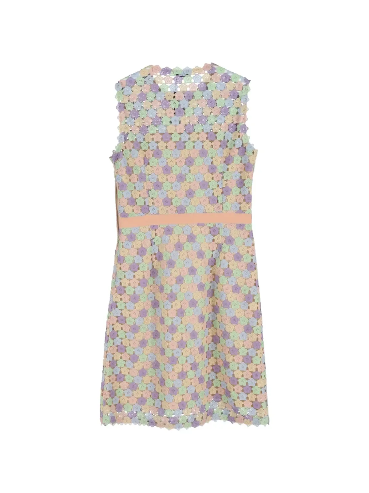 Moschino Pre-Owned 花柄マクラメ シースミニドレス - 画像2