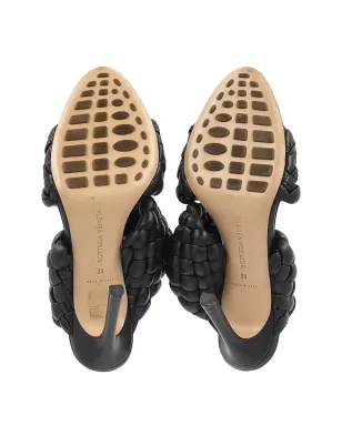 Bottega Veneta Pre-Owned イントレッチャート・ストレットサンダル - ブラウン - サムネイル5